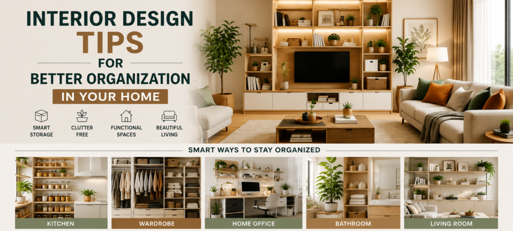 interior design tips for better organization