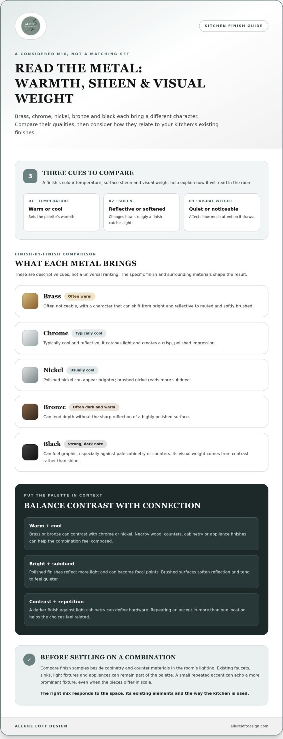 How to Mix Metals in a Kitchen: A Thoughtful Design Guide