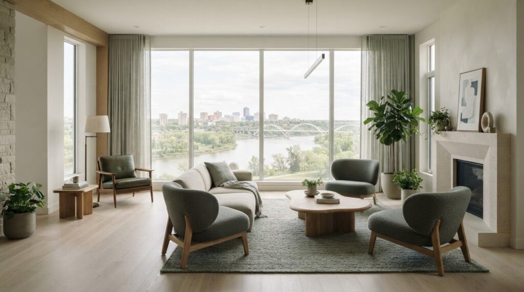 Living Room Design in Saskatoon for Space and Style